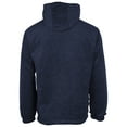 thumbnail image 4 of Men's Water Resistant Polar Fleece Lined Hooded Windbreaker Rain Jacket (Navy,5XL), 4 of 4