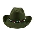 thumbnail image 3 of Sun Hats for Women Wide Brim Cowboy Hat Western Jazz Style Autumn Winter Hats, 3 of 5