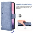 thumbnail image 3 of OnePlus 7 6T Case, iCoverCase Genuine Leather Wallet Case Slim Fit Folio Book Design with Stand and Card Slots Flip Case Cover for OnePlus 7 6T (Blue), 3 of 5