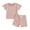 Pink, variant on Gubotare Summer Clothes for Girls Outfits T-Shirt and Shorts Outfit Set to Toddler 12 18 Months (Pink,12-18 Months)
