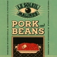 thumbnail image 2 of Retrolabel 12x12 Black Ornate Wood Framed with Double Matting Museum Art Print Titled - Le Soleil Malines - Pork and Beans, 2 of 4