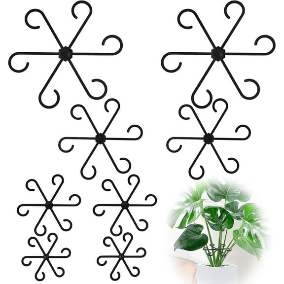 8pcs Plant Stem Support, Plant Support for Indoor Plants, Plastic Reusable Plant Stabilizer, Indoor Plants Accessories