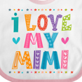 thumbnail image 4 of Inktastic I Love My Mimi for Babies Boys or Girls Baby Bib, 4 of 4