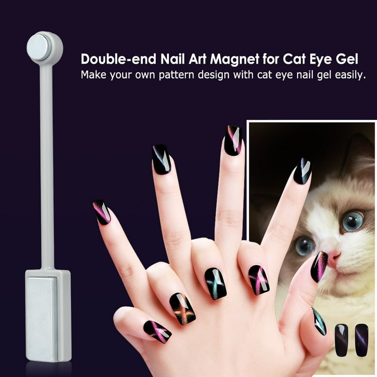 Dotting Nail Art Tools Cat Eye Magnet Nails Pen Polish Glue Fancy
