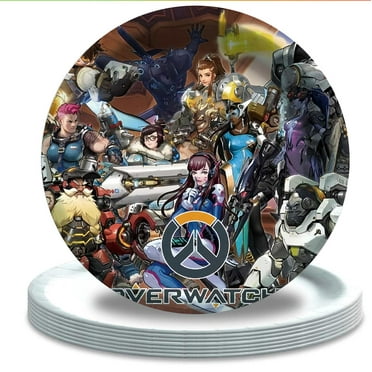 Overwatch Game Plates Party Supplies Birthday Dinnerware Decorations Tableware Disposable