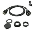 thumbnail image 1 of Square Car Dashboard Flush Mount USB 3.0 Male To Female Extension Panel Cab, 1 of 8