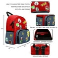 thumbnail image 4 of Super Mario Icon Patches red and Blue denim tone Embossed Mini Backpack, 4 of 6
