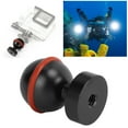 thumbnail image 4 of Mini Ball Head Diving Light Ball Head Aluminium Alloy Hard Coating Anodizing Small Lightweight  Diving Flashlight Ball Head Fit for Phone DLSR Camera Mini Holder, 4 of 7