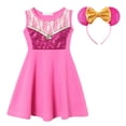 thumbnail image 1 of Kids Summer Casual Dress Disney Frozen Princess Elsa Anna Girls Clothes Vestido Rapunzel Snow White Moana Brithday Party Costume3T Gao Jinjia LED, 1 of 2