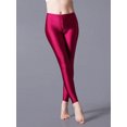 thumbnail image 1 of Shiny Pant Leggings Hot Selling Leggings Solid Color Fluorescent Spandex Elasticity, 1 of 6