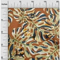 thumbnail image 2 of oneOone Viscose Jersey Brown Fabric Tropical Leaf Fabric For Sewing Printed Craft Fabric By The Yard 60 Inch Wide, 2 of 4