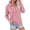 Light pink, variant on Polo Shirts for Women Long Sleeve Collared Button Golf Work Cute Summer Tops, L