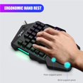 thumbnail image 3 of Juego De Ratón Ergonómico Para Juegos Por Cable H300 V100 35 Teclas Teclado De Juego De Una Sola Mano P6 Teclado Portátil Convertidor De Ratón Combo Minnieouse EL012729-00, 3 of 6