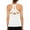 White, variant on Attraco Women Workout Tank Top Mesh Criss Cross Open Back Athletic Yoga Shirt