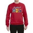 thumbnail image 2 of Wild Bobby, Colorful Softball Mom, Mother's Day, Unisex Crewneck Graphic Sweatshirt, Red, 4XL, 2 of 3