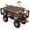 900 lb load capacity | Black + Orange, variant on 500 lbs Heavy Duty Steel Garden Cart, Outdoor Utility Wagon with Removable Mesh Sides, 3-in-1 Pullable Yard Trolley, 10" Wheels, Flexible Handle for Lawn and Garden, Green and Orange