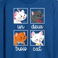 thumbnail image 3 of Disney Classics - Cats & Dogs - Un Deux Trois Cat - Men's Long Sleeve T-Shirt, 3 of 5