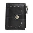 thumbnail image 3 of Cartera para mujer con tarjetero de crédito, ideal como regalo para viajes. Negro, 3 of 9