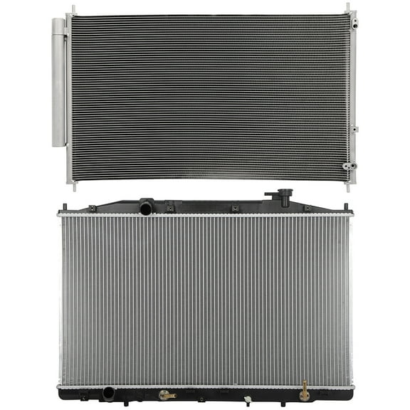 cciyu Aluminum Radiator Replacement 2011-2017 for Honda for Odyssey Plastic Radiator Auto Parts Complete radiator Radiator Engine Coolant Radiator Assembly Radiator