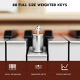 UMOMO 88 Key Weighted Digital Piano, Both Desk Piano & Vanity Desk