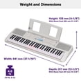 thumbnail image 3 of Teclado Yamaha EZ310 de 61 teclas con teclas iluminadas, soporte para música, 3 of 5