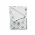thumbnail image 2 of Winter Soft Flannel Fleece Throw Blanket, Abstract Snowflakes with Neutral Colors and Sizes, Cozy Plush for Indoor and Outdoor Use, 60" x 80", Taupe Blue, by Ambesonne, 2 of 6