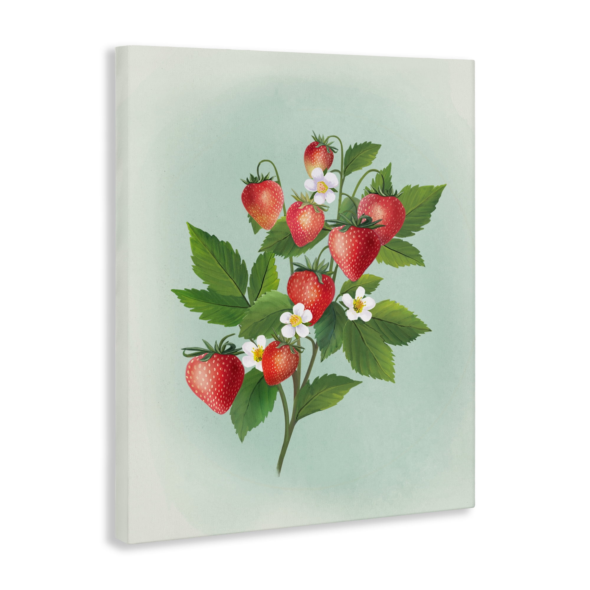 Stupell Industries Vintage Strawberry Bundle Canvas Wall Art, design by Diane Neukirch