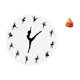 thumbnail image 5 of Reloj De Pared De Bailarina De Ballet Con Bolsa De Dinero, Figura Artística, Adorno Artesanal, Estatua De Cuenco Del Tesoro, Cornucopia Para El Festival De Primavera, Año Nuevo, Dormitorio,, 5 of 8