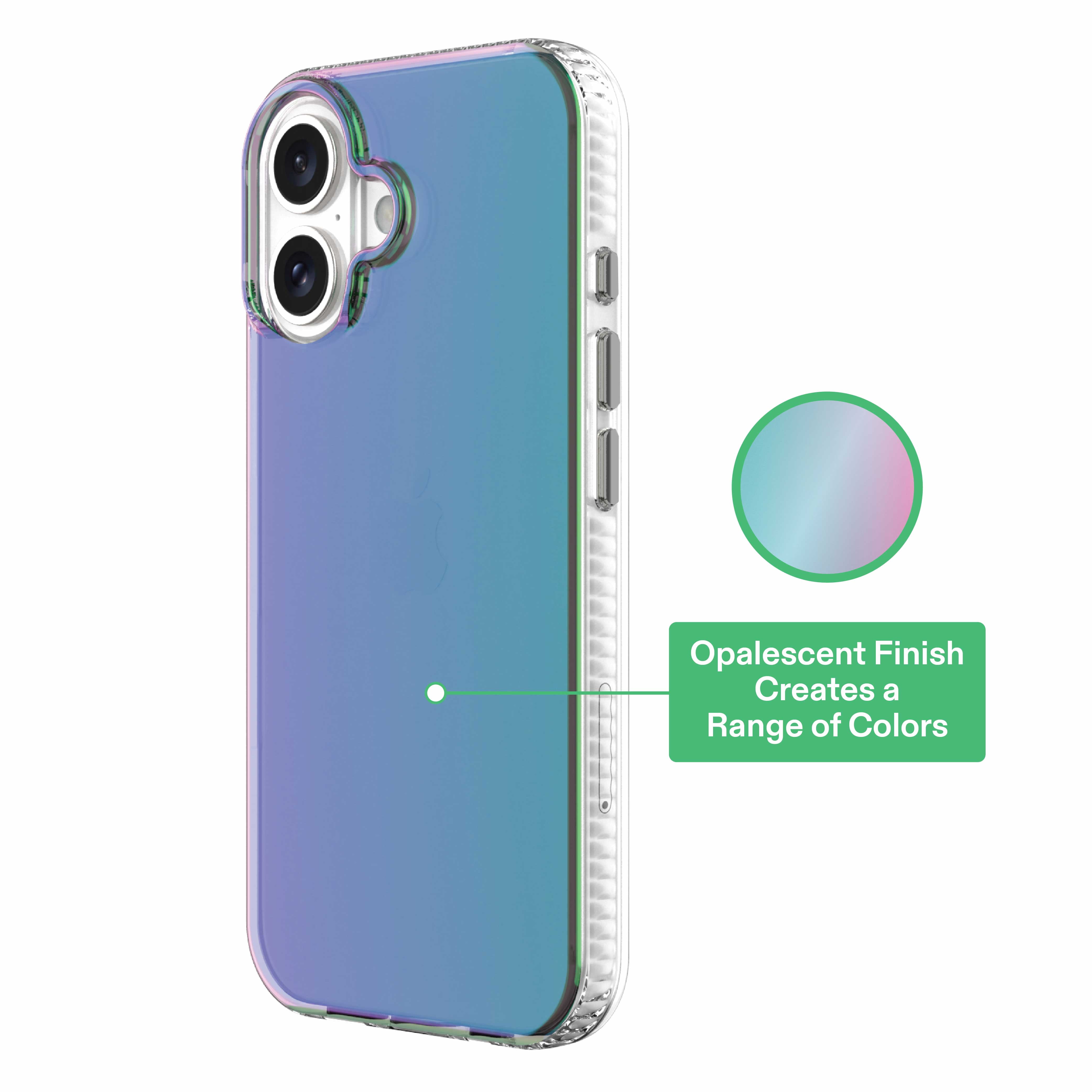 onn Opalescent Phone Case for iPhone 16