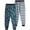 Grey Plaid/Dino, variant on Quad Seven Boys' Pajama Pants - 2 Pack Fleece Sleep and Lounge Pants (Size: 5-18)