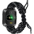 thumbnail image 3 of REQO Compatible with Fitbit Versa 2 Bands, Woven Nylon Friendship Rope Outdoor Survival Weave Adjustable Replacement Straps Wristbands Accessories for Versa Lite,Versa 2,SE, 3 of 7
