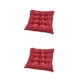 thumbnail image 4 of Cojín impermeable Injueey para exterior Tejido de poliéster cómodo Relleno de perlas Vino rojo 2Conjunto, 4 of 6