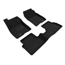 3D Maxpider 2022-2024 Fits Ford Maverick 5 Seat Gasoline Elegant 1St Row 2Nd Row Floor Mat Woven PP Black L1FR14504709