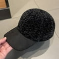 thumbnail image 5 of CoCopeanut Topi Bulu Domba Baru Perempuan Musim Gugur Musim Dingin Versi Korea Pasang Huruf Topi Hangat Topi Bisbol Mewah Topi Bisbol Musim Dingin Gorras Hombre, 5 of 6