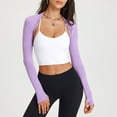 thumbnail image 6 of ZPAQI Ladies Sun Protection Clothing Womens Yoga Shrug Crop Tops Open Front Cardigan, 6 of 17