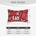 thumbnail image 6 of Balery Ho Pattern Funny Christmas Pillow Covers,Bed Pilowcases,Reversible Plush Throw Pillow Covers End Pillow Encasement,Pillow Case - 20"X30", 6 of 9