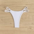 thumbnail image 4 of JIAYUE Womens Swimwear Beach Vacation Brazilian High Leg Bikini Thong With Strap Summer Bathing Suit Solid Color Stylish Swim Bottoms, 4 of 6