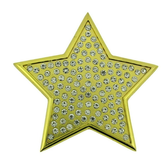 Star Japanese Rhinestones Gold Metal Finished tokidoki Style Belt Buckle
