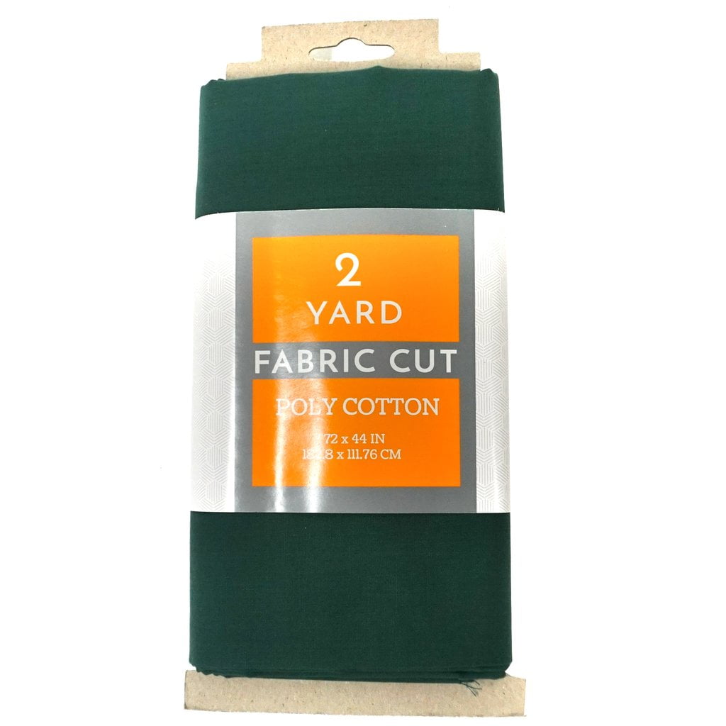 Shason Textile Craft Quilting Poly Cotton 2 Yards Precut Fabric, Hunter (Pack of 2)