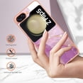 thumbnail image 2 of Dteck for Samsung Galaxy Z Flip 5 Case, Marble Design Thin Sturdy Hard PC Slim Shockproof Anti-Scratch Protective Cover for Samsung Galaxy Z Flip5 5G,Light Purple, 2 of 5