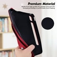 thumbnail image 7 of Slim Case for Samsung Galaxy Tab S10 Ultra / Galaxy Tab S9 Ultra 14.6 Inch, Shockproof Hand Strap Stand Lightweight Bumper Thin Cover for Galaxy Tab S10 Ultra 5G/ S9 Ultra X910 X920,Red, 7 of 7
