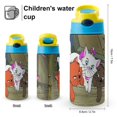 thumbnail image 2 of The Aristocats Kids Water Bottle with Silicone Straw And Spill-Proof Lid, 16.9oz Stainless Steel Double-Wall Vacuum Insulated Water Bottles for Boys Girls, 2 of 8