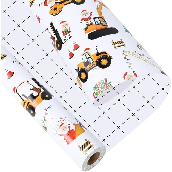 Christmas Wrapping Paper Funny Christmas Tree Truck Design