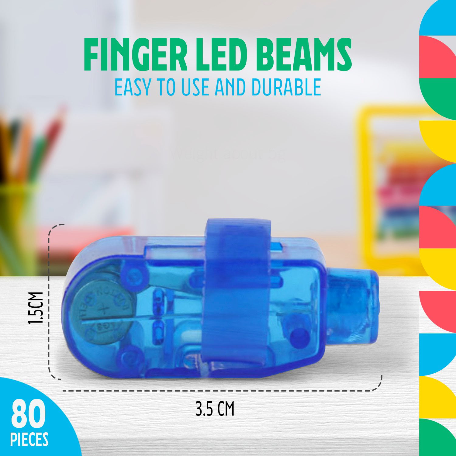 Finger Lights - Led Party Finger Lasers 80 Pc Multicolor Novelty