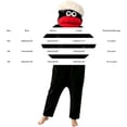 thumbnail image 3 of Family Matching Monster Onesie Silly Big Mouth Monster Outfit Fleece Hooded Soft Plush Jumpsuit For Adult And Kids, 3 of 5