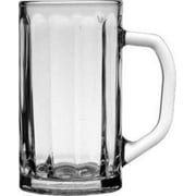 Madison - 13.5 Ounce Beer Mug | Thick and Heavy Glass Beer Steins  Heavy Base Prevents Tipping  Dishwasher Safe  Set of 6 Clear Glass Beer Mugs  3.2 x 5.8