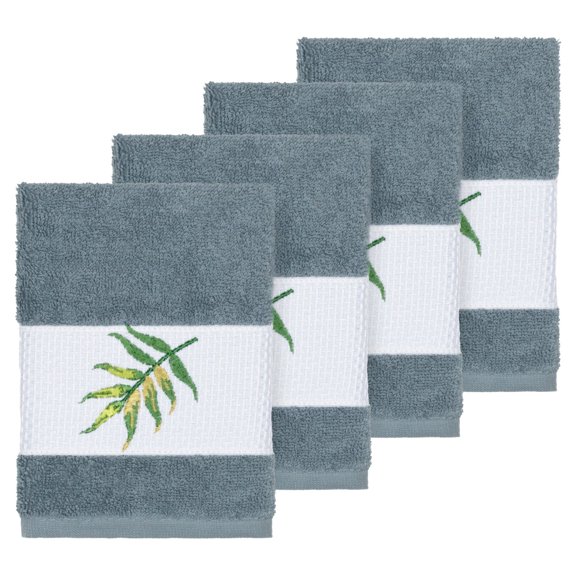 Linum Home Textiles Zoe Embellished Turkish Cotton Washcloth