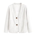 thumbnail image 5 of Lumtrix Denim Jacket For Women Classic Button Front Breathable Stretch Relaxed Fit Lightweight Long Sleeve Cardigan Coat with Pockets White 2XL, 5 of 7
