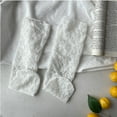thumbnail image 1 of Breathable Floral Lace Socks Retro Transparent Mesh Fishnet Socks Ultra-thin Middle Tube Women Socks Summer white, 1 of 6