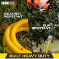 thumbnail image 4 of Iron Forge Cable Weatherproof 75 Ft Outdoor Extension Cord - 14/3 SJTW 13 Amp Heavy Duty Yellow Extension Cord 3 Prong - Lighted End, 4 of 7